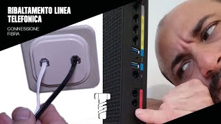 Ribaltamento linea telefonica connessione FIBRA [upl. by Annim]