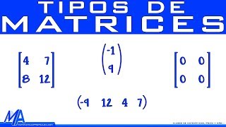 Tipos de matrices [upl. by Amled793]