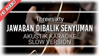 ♫ THREESIXTY  Jawaban Dibalik Senyuman  KARAOKE AKUSTIK versi COVER CHIKA LUTFI [upl. by Corina]