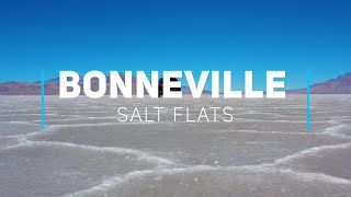 Bonneville Salt Flats Utah  4K drone footage [upl. by Nylyaj830]