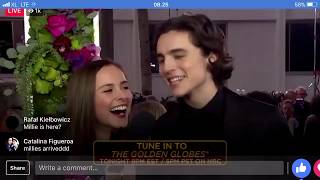 Timothée Chalamet and Pauline Chalamet on red carpetTimmy doing The Armie Dance [upl. by Ybreh500]