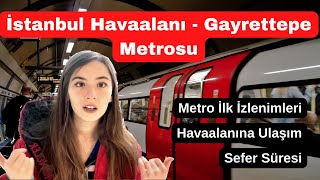 İSTANBUL HAVAALANI METROSU Açıldı  M11 HATTI [upl. by Bank]