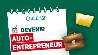 10 démarches pour devenir autoentrepreneur LaChecklist  Crédit Agricole [upl. by Solomon]