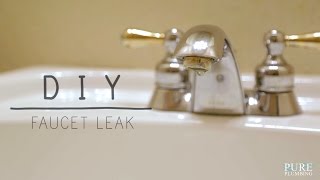 Fix a Leaky Faucet Double Handle DIY [upl. by Chiles]