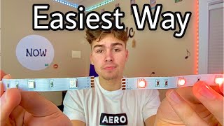 How to Connect LED Lights  No Equipment Needed  No Soldering  Easiest Way [upl. by Eidissac599]