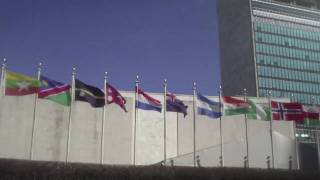 Flags at the United Nations [upl. by Jeramey]