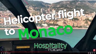 Arriving in Monaco by helicopter  Monacair from Nice airport [upl. by Andromache]