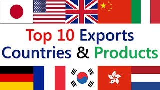 Import Export USA  Top 10 Exports Countries and Products In World 2021 [upl. by Ahseikram757]