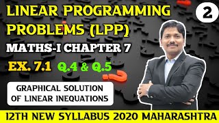 LPP Linear Programming Ex 71 Part 2  12th MathsI New Syllabus 2020 Maharashtra Board Dinesh Sir [upl. by Nwadrebma]