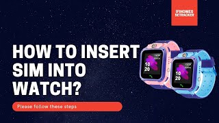 SeTracker Smart Watch For Kids  How To Insert Sim In Small Watch [upl. by Almena]