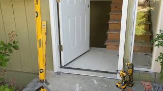 Jeld Wen Front Door Installation  Really crappy products and craftsmanship PART 1 [upl. by Anoiek]