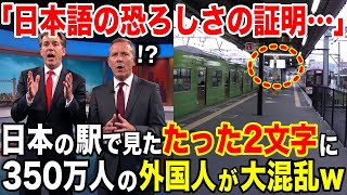 【海外の反応】「日本語だけの恐ろしさだ…」日本の駅で撮った1枚の画像に外国人大混乱【日本のあれこれ】 [upl. by Carmel682]