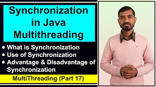 Synchronization in Java Multithreading by Deepak Part 1 Hindi [upl. by Leynad]