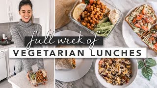 Healthy VeganVegetarian Lunch Ideas From Monday to Friday  by Erin Elizabeth [upl. by Oileve]