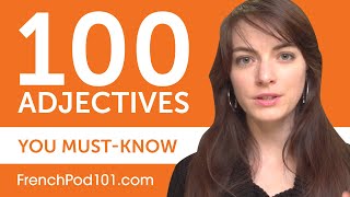 100 Adjectives Every French Beginner MustKnow [upl. by Ambrosius]