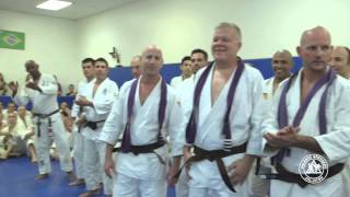 Royce Gracie and Red Belt Grandmaster Pedro Valente at the 2013 Valente Brothers Belt Ceremony [upl. by Lai246]