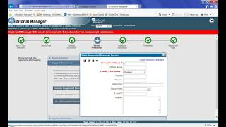 Authors Manuscript Submission Editorial Manager [upl. by Ahsenid472]