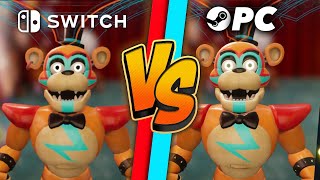 Five Nights at Freddys Security Breach Graphics Comparison Switch vs PC [upl. by Aniahs]