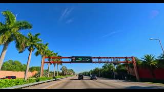 Driving Through Miami Highway A Scenic Journey [upl. by Odranreb95]