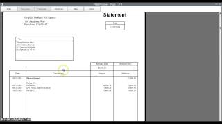 Creating Customer Statements in Quickbooks [upl. by Eniger]