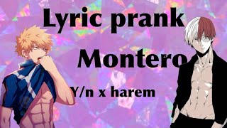 Montero  Lyric prank  BNHAMHA texts  YN x harem [upl. by Deron476]