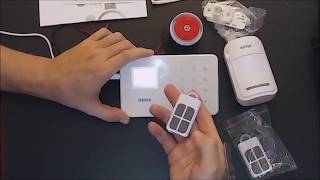 Review amp How To Set Up KERUI G18 Phone APP GSM Home Alarm Security System [upl. by Marylynne]