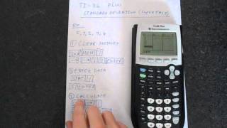 TI84 Plus Standard Deviation Super Easy [upl. by Shedd919]