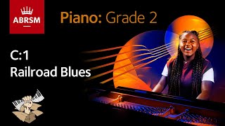 Railroad Blues  ABRSM Piano Grade 2 2023 amp 2024 C1  Synthesia Piano tutorial [upl. by Draner]