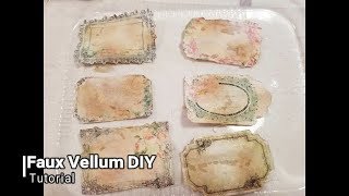 Faux Vellum DIY Tutorial [upl. by Karlie]