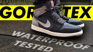 The One That Wont Crease 😱 Nike Air Jordan 1 High OG Element GoreTex Shadow  Waterproof Test [upl. by Oiludbo]