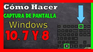 Como Tomar Captura de Pantalla en Computadora ✅ Windows 10 Windows 7 y 8 [upl. by Austin]