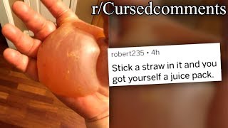 rCursedcomments  STICK A STRAW IN IT [upl. by Skye]