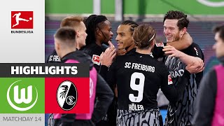 VfL Wolfsburg  SC Freiburg 01  Highlights  Matchday 14 – Bundesliga 202324 [upl. by Devora]