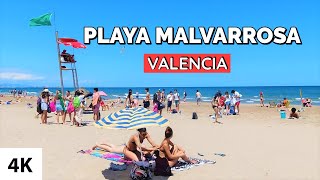 Valencia Malvarrosa Beach Summer 2021 Spain [upl. by Dumm396]