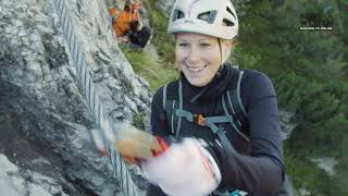 BERGWELTEN ERLEBEN  Mein erster Klettersteig am Dachstein [upl. by Audun258]