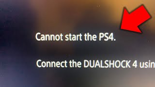 Cannot start the PS4 How to FIX in under 2 minutes [upl. by Means]