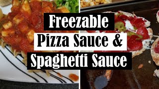 HOW TO FREEZE SPAGHETTI SAUCE AND PIZZA SAUCE  SLOW COOKER SAUCES [upl. by Buckingham]