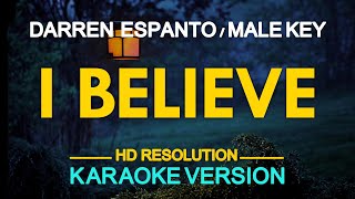 I BELIEVE  Darren Espanto Fantasia Barrino 🎙️  KARAOKE  🎶 [upl. by Nerrak]