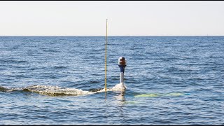 Research Submarine quotEuronautquot  at the Periscope Depth [upl. by Yrrat]