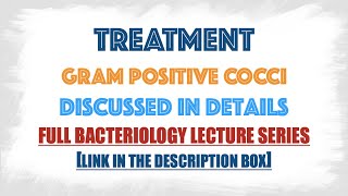 Treatment of all Gram positive cocci [upl. by Peedsaj]