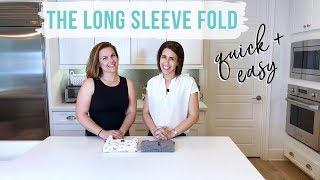 How To Fold A Long Sleeve Top [upl. by Bilat519]