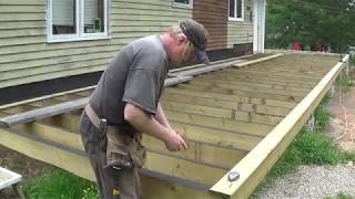 DIY Deck Part 9  Fastening Deck Boards [upl. by Rotow183]