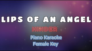 LIPS OF AN ANGEL  Hinder KARAOKEO VERSION [upl. by Onairot252]