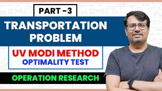 Transportation Problem  UV Method  MODI Method  Optimality Test [upl. by Jeminah]