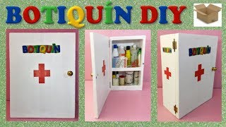 MANUALIDADES CON CARTÓN BOTIQUÍN PARA EL BAÑO DIY [upl. by Cornwell]