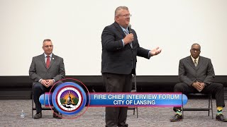 Lansing Fire Chief Interview Community Forum [upl. by Akerdnahs138]