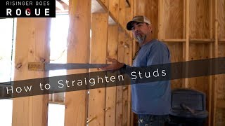 Framing Tip  How to Straighten Studs [upl. by Amaty]