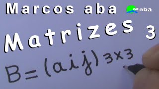 MATRIZES  Determine a matriz Aaij3x3 onde aij  i²j  Aula 03 [upl. by Noraf]