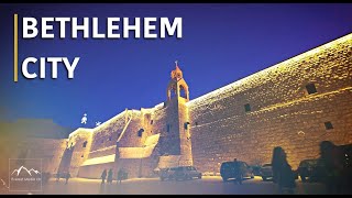 The Old City of Bethlehem  the birthplace of Jesus Christ in 4K  Palestine [upl. by Hgielime]