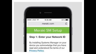 Meraki Systems Manager SM MDM Solution [upl. by Beedon414]